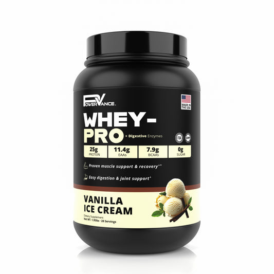 WHEY-PRO – Alto Teor de Proteína, Recuperação Rápida, Digestão Fácil