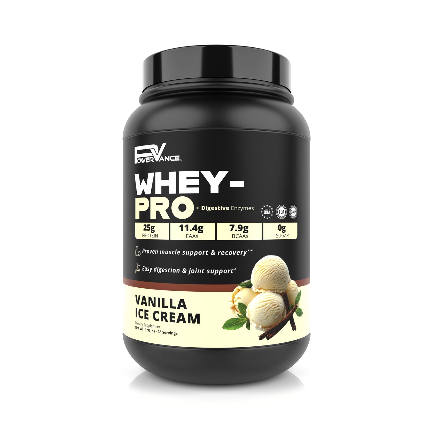 WHEY-PRO – Alto Teor de Proteína, Recuperação Rápida, Digestão Fácil