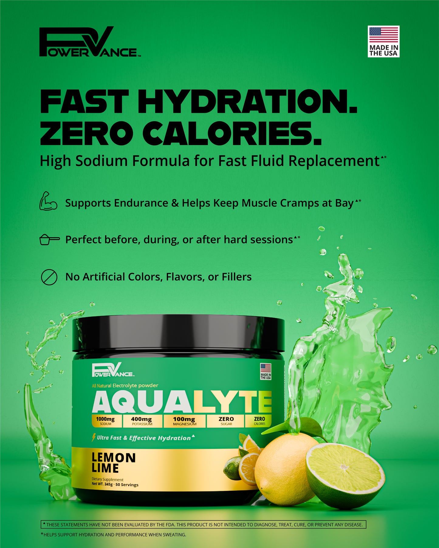 AQUA LYTE - High Hydration Natural Electrolyte Powder
