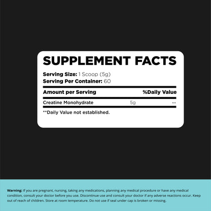 CREATINE POWDER - 100% Micronized Creatine Monohydrate Powder