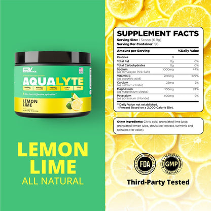 AquaLyte - Electrolyte Hydration Powder - POWERVANCE