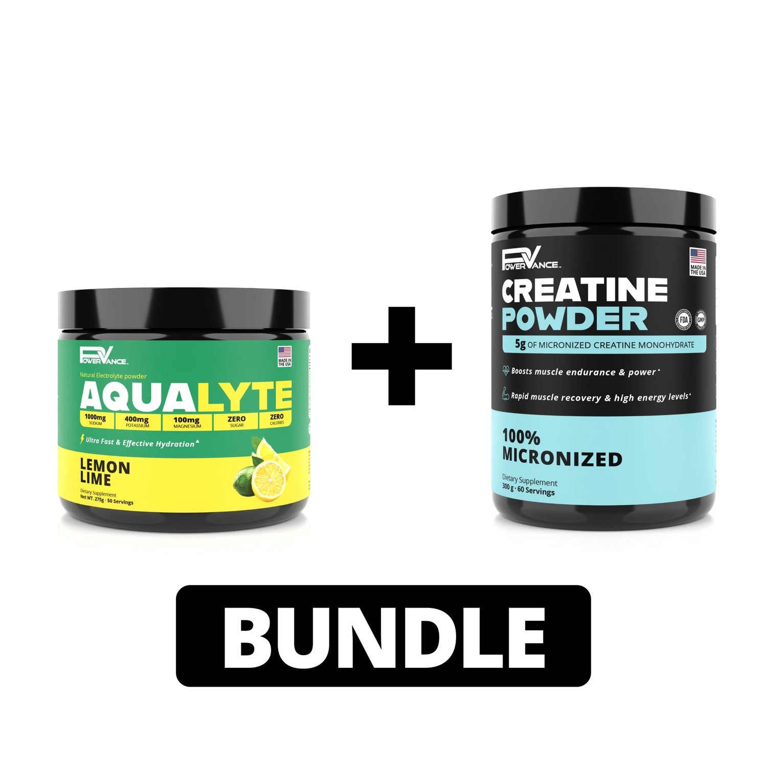 Recover & Hydrate Stack - Creatine + AquaLyte - POWERVANCE
